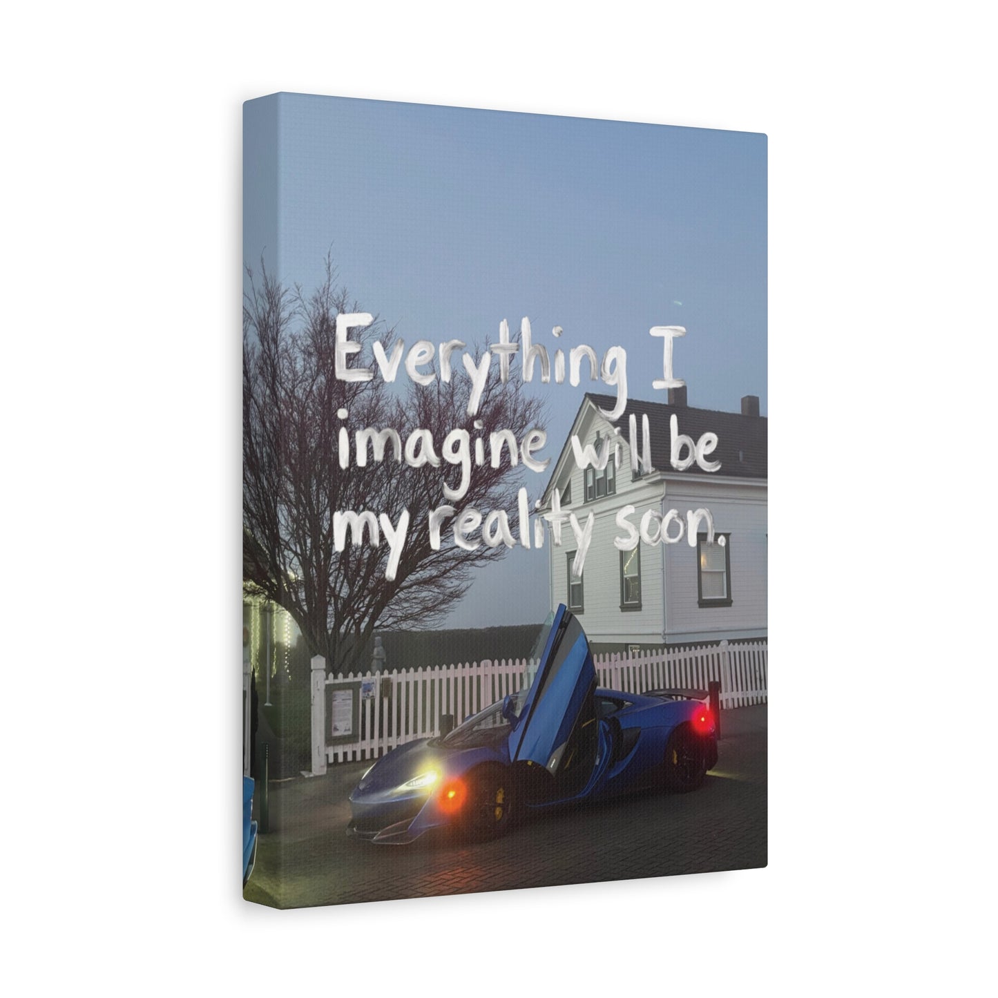 Exotic Car Motivational Canvas