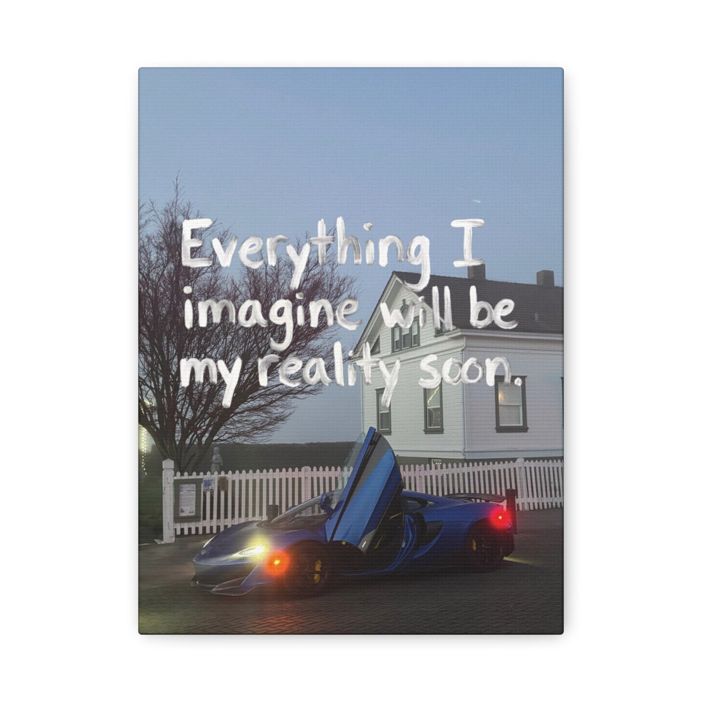 Exotic Car Motivational Canvas